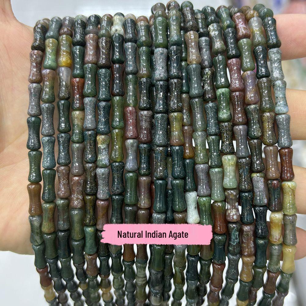 Natural Stone 5x12mm Tube Gemstone Beads for DIY Jewelry Making