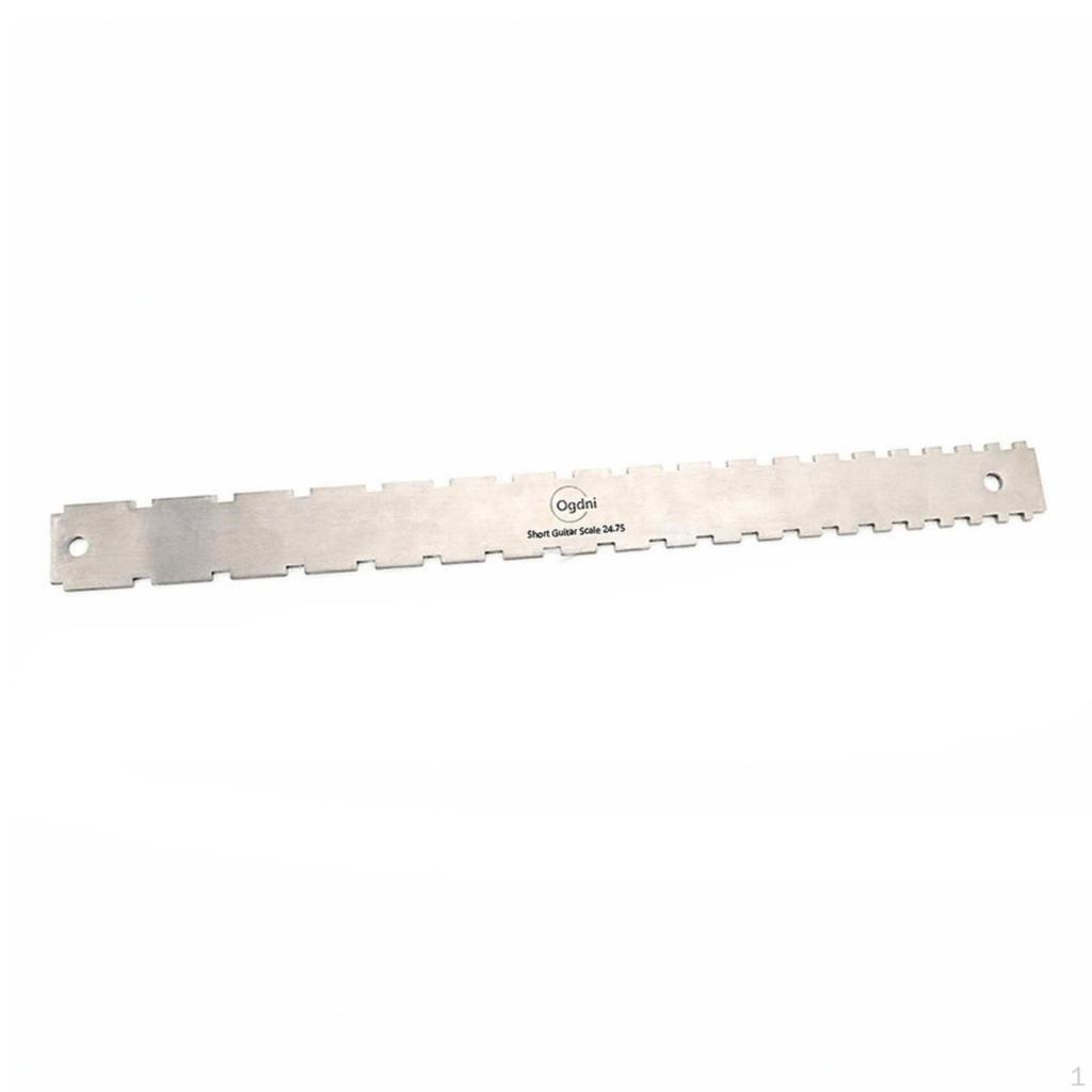 Steel Guitar Fretboard Measuring Ruler | Printed Scale Markings, Neck Straightedge with