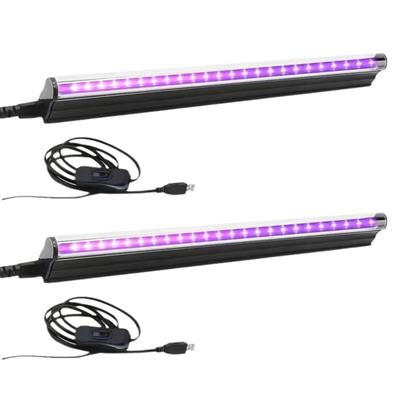 2 balenia LED UV čierne svetlo UV lampa tyč javiskové čierne svetlo trubica prenosné UV svetlo pre fluorescenciu