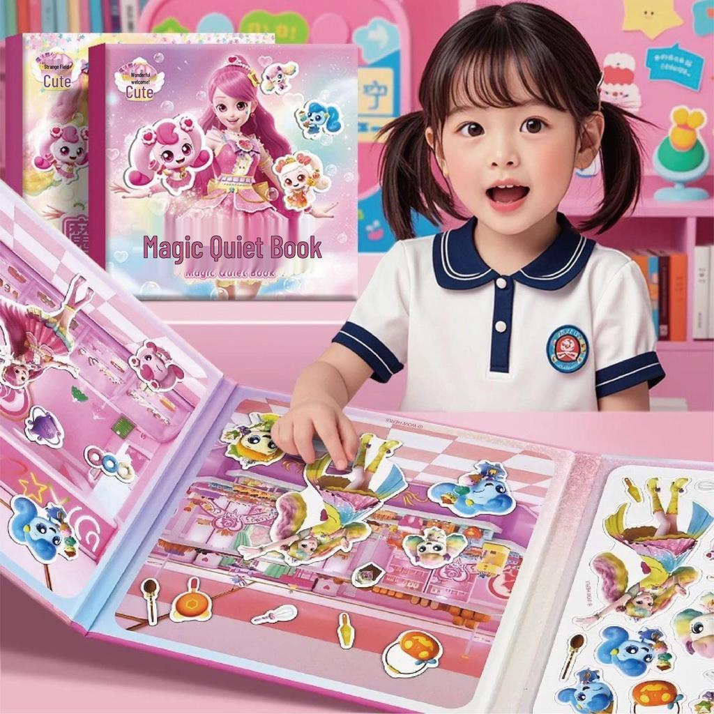 Wundervolles Prinzessinnen-Stillebuch: Lernaufkleber und Malspielzeug für Mädchen