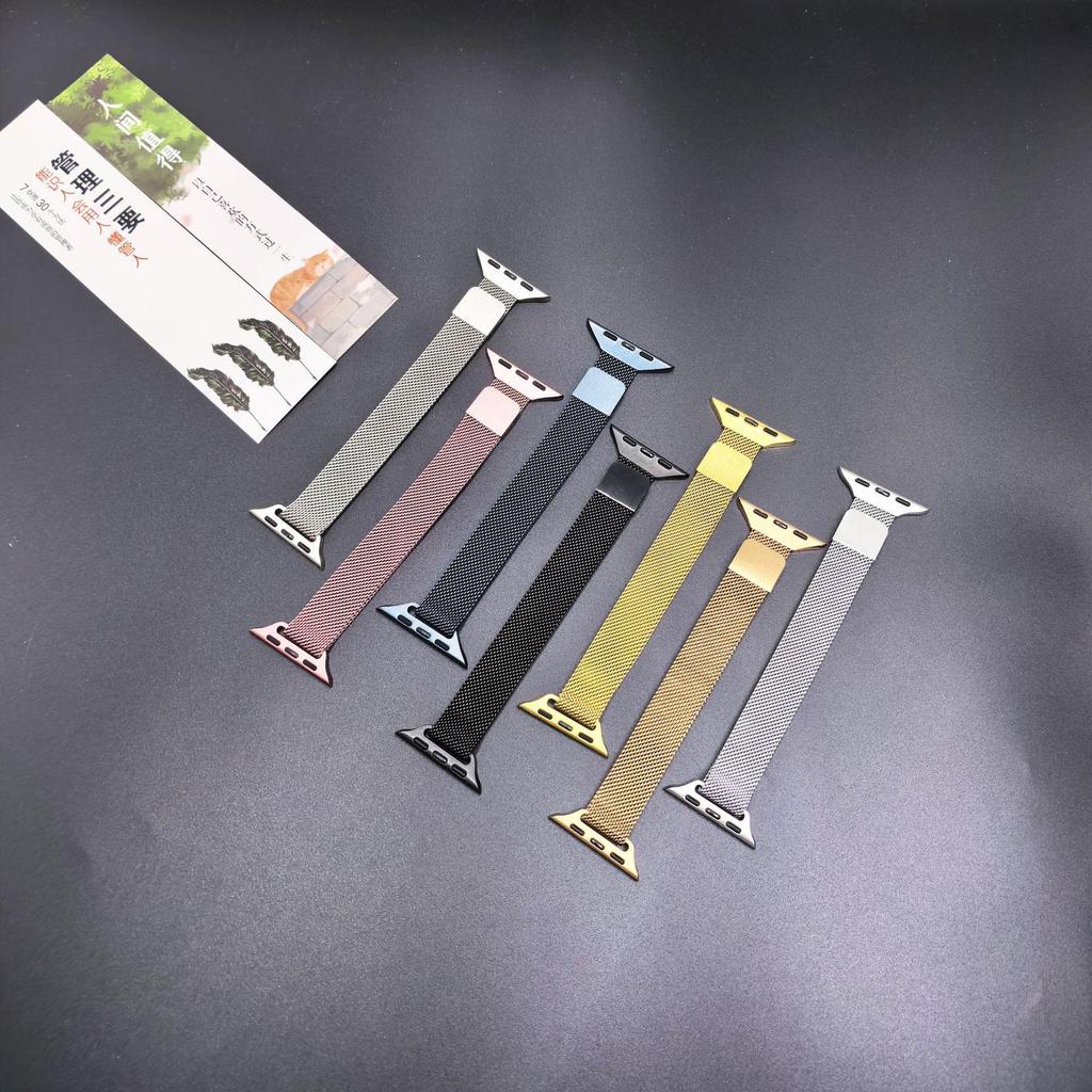 Damska opaska magnetyczna ze stali nierdzewnej w stylu mediolańskim do Apple Watch