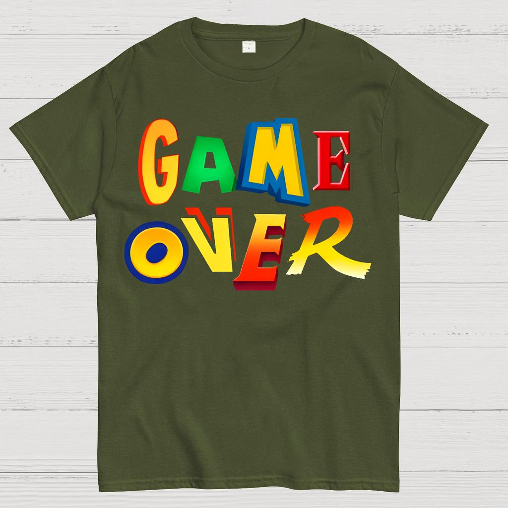 Game Over Cotton Summer Casual Cool Loose T-Shirt