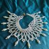 Elegant Multi Layered Pearls Body Chain Necklace Shoulder Shawl Choker for Women Prom Club Neckwear Body Jewelry Collar