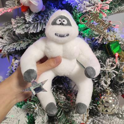 Yeti vánoční špička na stromek plyšová vycpaná sněhový elf objímač vánočního stromku s hvězdou pro vánoční ozdobu na vrchol stromku