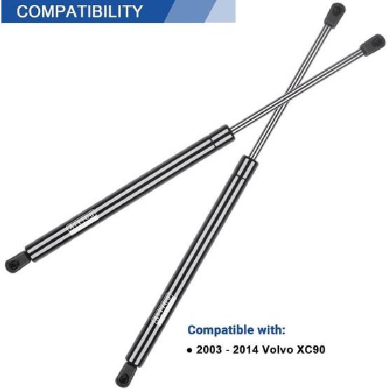 Rear Hatch Shocks Struts Lift Supports Gas Springs for 2003-2014 Volvo XC90 6133