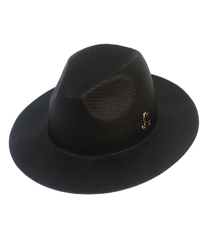 Yunibeosyeolkemiseuteuli Summer Simple Basic Black Fedora Summer Hat