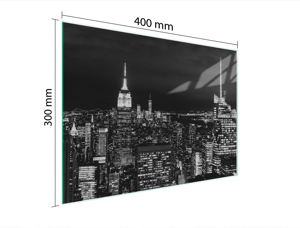 PLANCHE À DÉCOUPER EN VERRE 40x30 VILLE