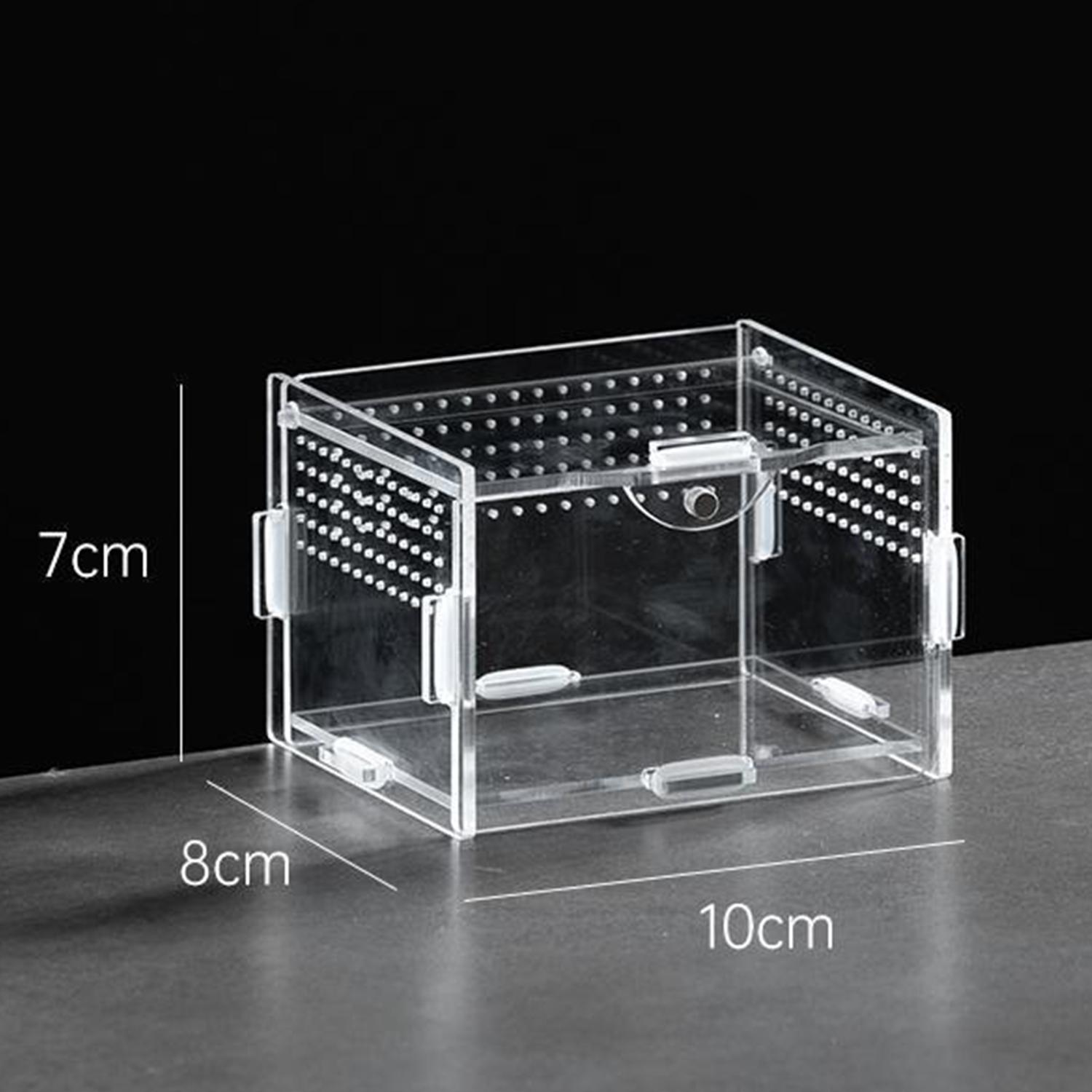 

Террариум для разведения рептилий с защитой от побега, акриловый, прозрачный, дышащий, для амфибий, для черепахи, паука, ящерицы, змеи, лягушки, клетка для рептилий