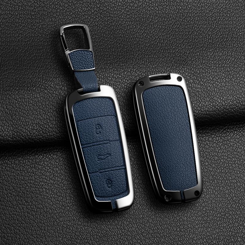 Metal Car Key Case Cover Holder Shell For Volkswagen Vw Cc Passat B6 B7 Passat 3C Cc Maogotan R36 B5 B7L Protect Accessories