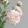 2-köpfiges künstliches Kamelien-Blumenarrangement Realistische Seiden-Kunstpflanze für nordische Wohnzimmer-Dekoration Elegantes Geschenk für Pflanzenliebhaber