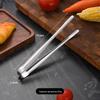 Korean Style 304 Stainless Steel Serrated BBQ & Bread Tongs