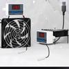 80mm USB Fan with Intelligent Temperature Control for Electronics Cooling PC Routers Fan Highly Airflows Routers Fan