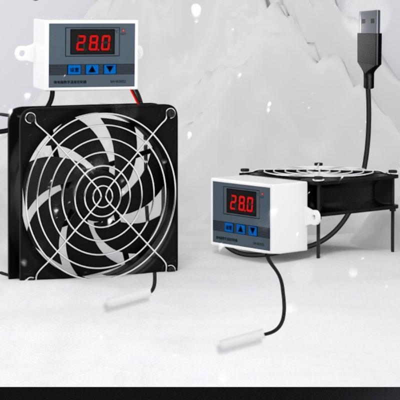 80mm USB Fan with Intelligent Temperature Control for Electronics Cooling PC Routers Fan Highly Airflows Routers Fan