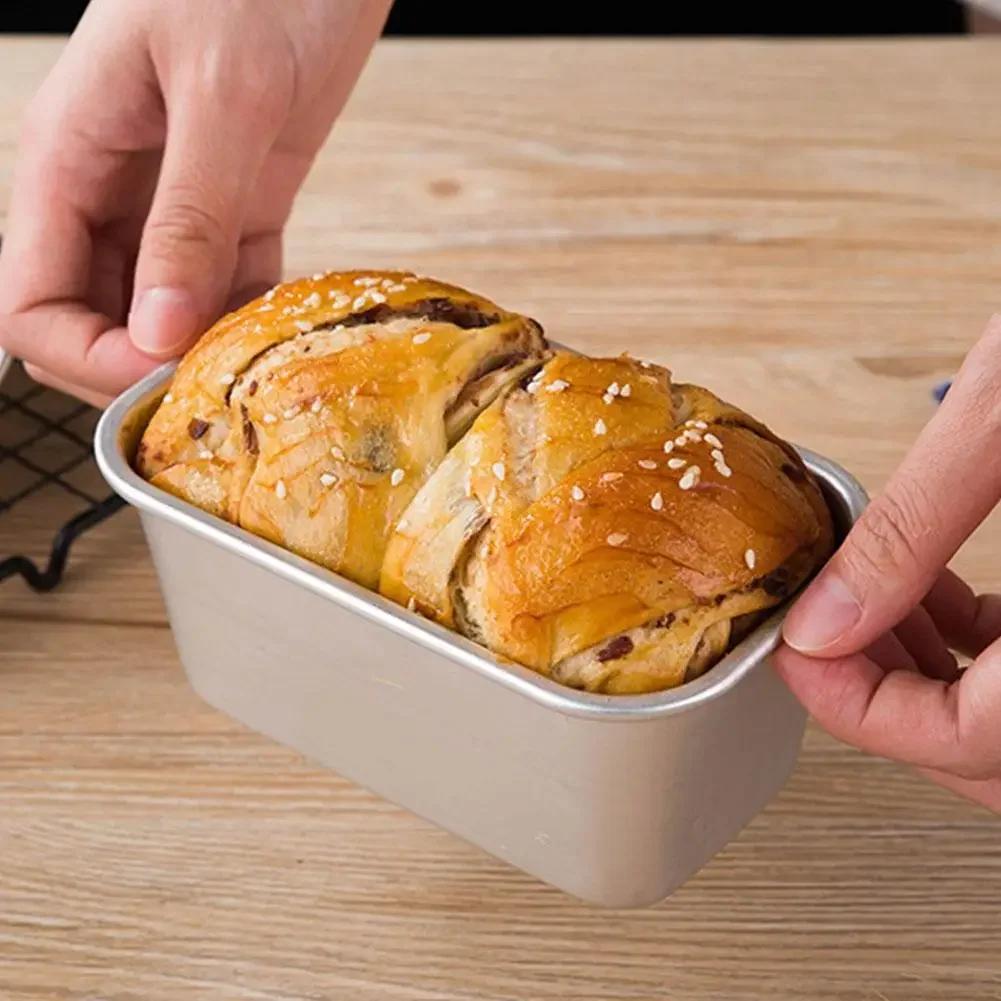 Rectangular Bread Mold Aluminum alloy Non-Stick Cake Pan Mini Toast Mold Cake Baking Tray Loaf Pan Kitchen Baking Tools Bakeware
