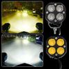 Universal 40W LED Work Light for Cars 6000LM Bright Spotlight with 4 Light Beads Energy Saving Amber Cube Light