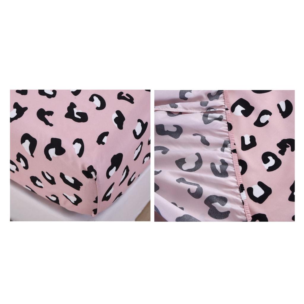 Printed Bedroom Home Hotel Light Beige Soft and Comfortable Bed Sheet