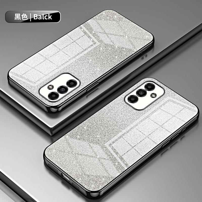 Applicable To Samsung A57 Electroplating Glitter Mobile Phone Case A37 Transparent A17 All-inclusive A07 Anti-drop A56 Protective Case A36