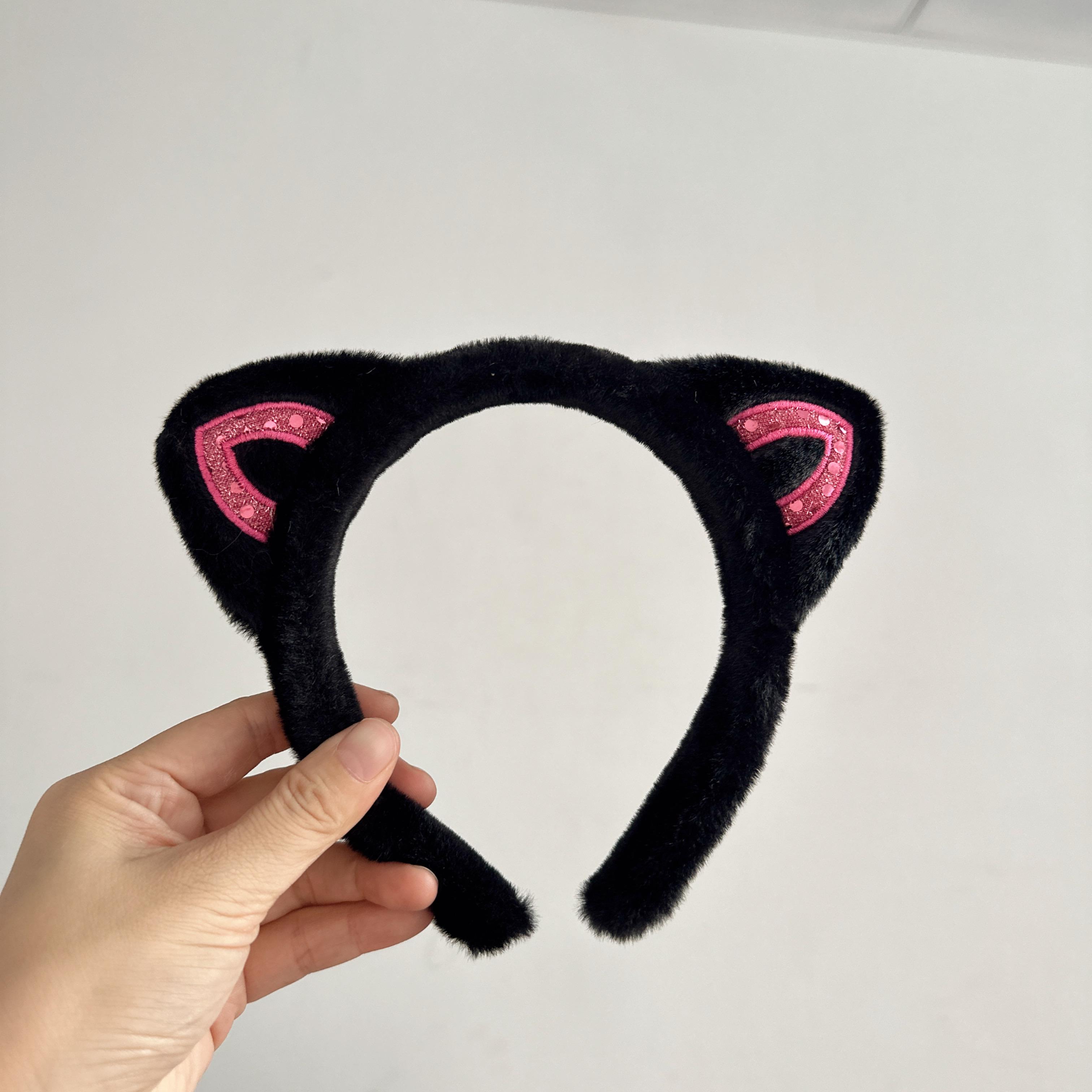 Gabby's Poppenhuis Haarband voor Meisjes Verjaardagsfeest Haarbanden met Schattige Oor Cartoon Cosplay Hoofddeksel Halloween Haaraccessoires roze