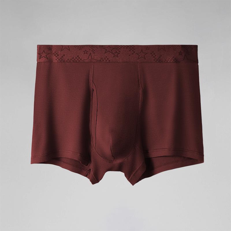 

Aokuansu Мужские удобные дышащие трусы-боксеры - Молодежные шорты больших размеров XL малиновый