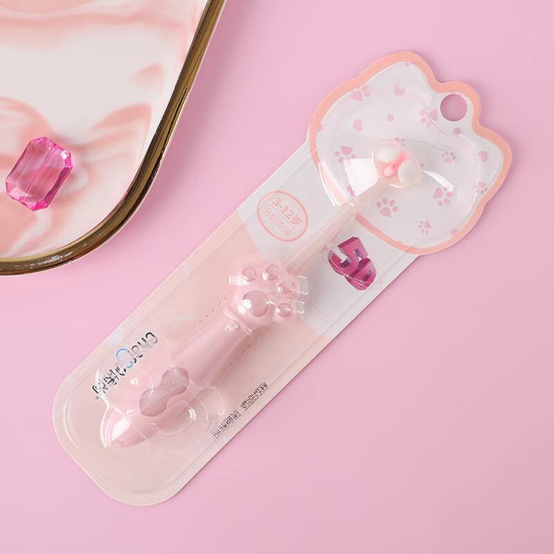 Sajie Cartoon Kitten Paw Soft Bristle Kids Toothbrush