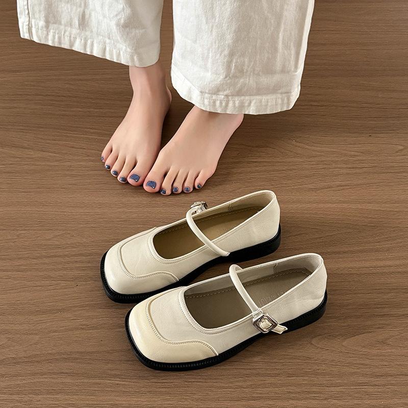 Zhike~ Premium soft-soled single shoes 2025 new spring and summer temperament women's shoes flat-soled small fragrant Mary Jane shoes