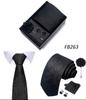 Herren Formale 8cm Krawatte Sechsteiliges Geschenkbox-Set für Bräutigam und Geschäftliche Anlässe