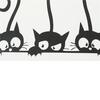 removable three black cat wall stickers art decal mural diy kids bedroom decor