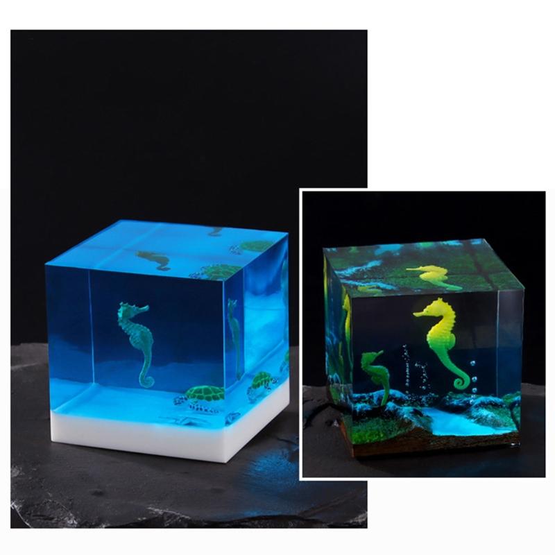 3D Diy Crystal Epoxy Material Filling Enclosed Marine Animal Model Micro Landscape Fish Sea for Turtle Material Accessor