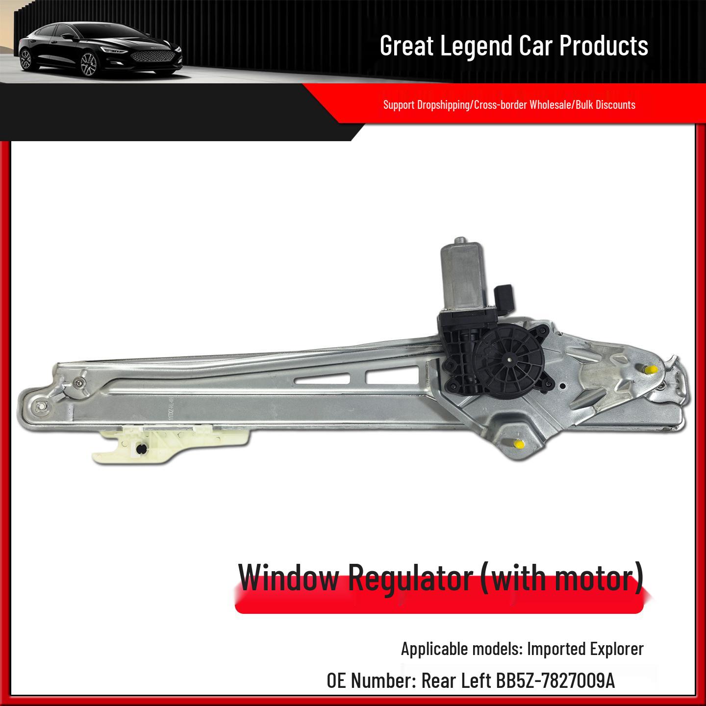 Ford Explorer Left Rear Door Window Regulator with Motor Electric