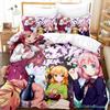 Kawaii Das Dämonenmädchen von nebenan Bettwäscheset Einzelbett Twin Full Queen King Size Bettset Erwachsener Kind Schlafzimmer Bettbezugsets Anime