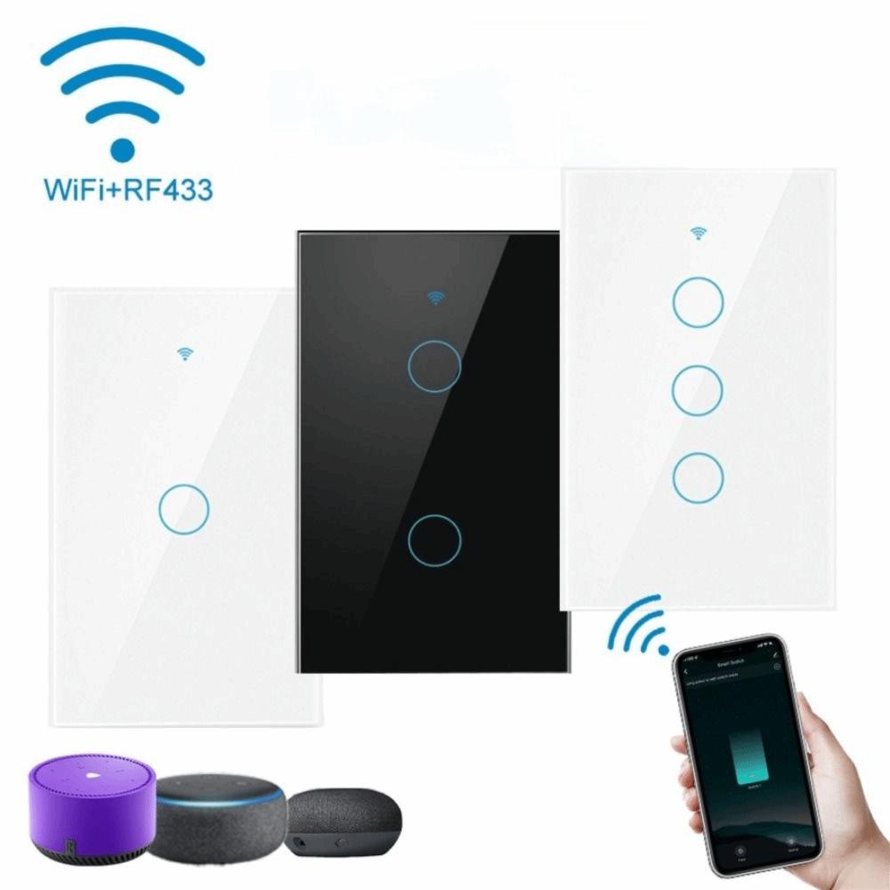 Touch Control Touch Sensor Switch US Plug LED Light Switches WiFi Smart Light Switch  Smart Home