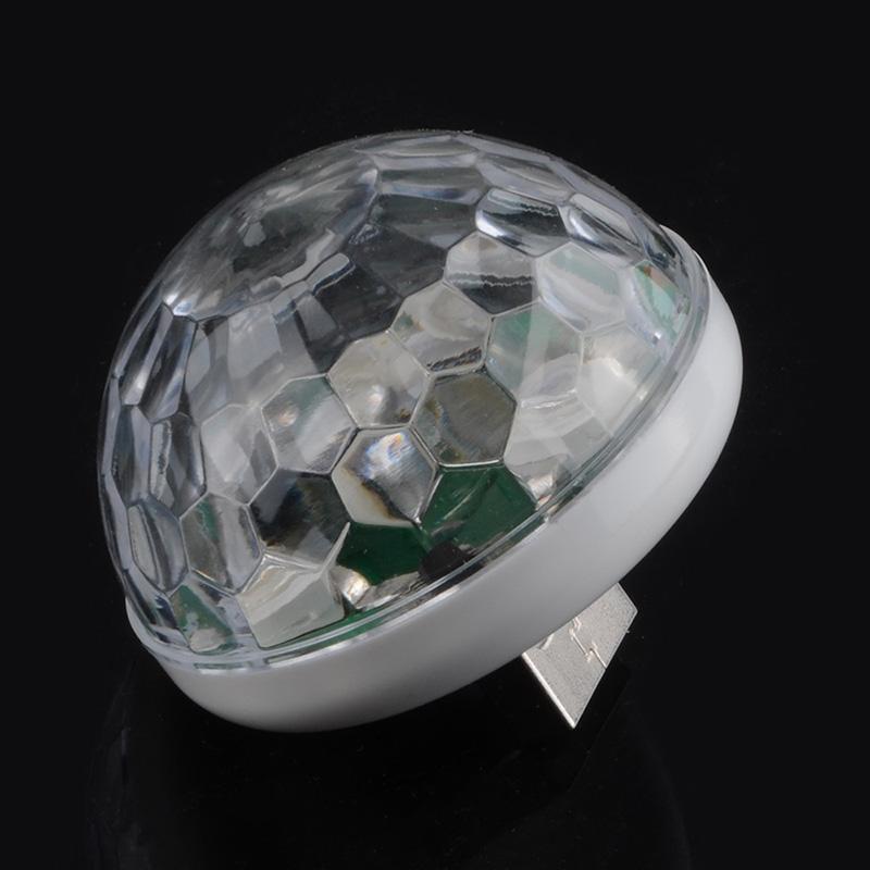 

Автомобильное мини-USB RGB светодиодное освещение для дискотеки, Кристальный атмосферный свет, домашняя семейная вечеринка, сценический портативный многоцветный грибной светильник RGB LED Light1