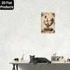 Metal Rooster Wall Art, Flat 2D Tin Sign with Holes, Durable Decor for Home Living Room