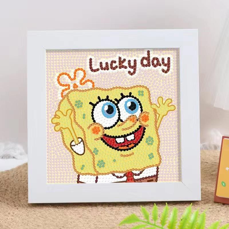 Children'S Diamond Painting Handmade Diy Masonry Painting Cartoon Diamond Sticker Bedroom Living Room Decorative Painting Photo Frame
