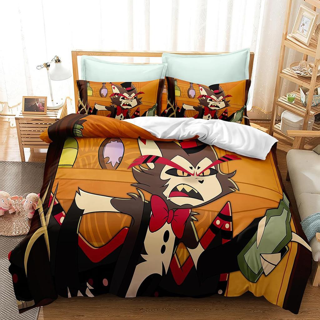 Anime Charakter Daunendecke Bettwäscheset 3-teiliges Bettbezug-Set