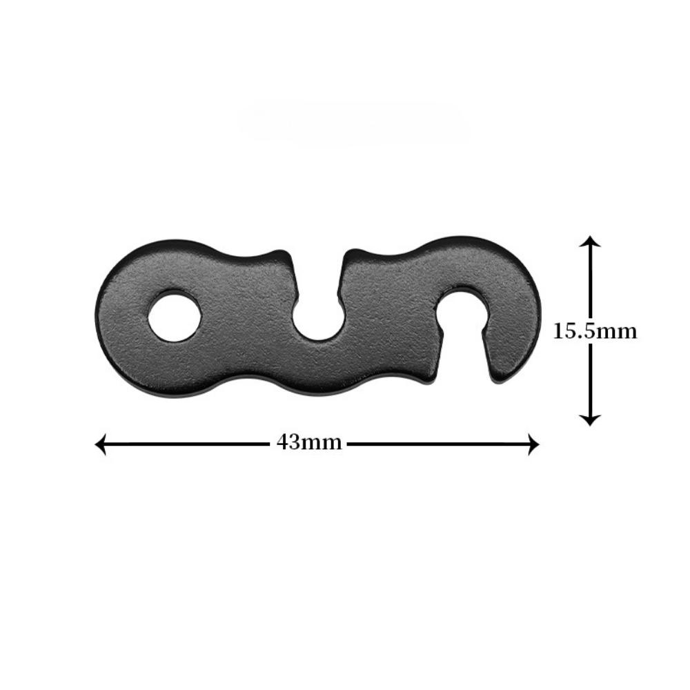 

10 шт. сверхлегкий алюминиевый регулятор шнура для палатки, кемпинга, пешего туризма, альпинизма, активного отдыха 10PCS чёрный