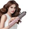 Cordless Hair Curling Iron Brush 3-in-1 Hair Curler Straightening Brush 5000mAh Thermal Hair Brush 3 Temperature Curling Wand for Women
