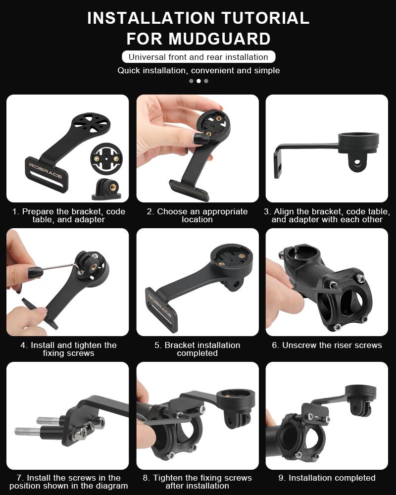 Suport pentru computer de bicicletă, ghidon pentru cameră, suport pentru cronometru și vitezometru pentru ciclism rutier, pentru Garmin Edge Bryton CatEye