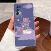 Cases For OPPO Reno 5 5Pro 5K Find X3 Lite Shell Clear Silicone Soft TPU Back Cover For Reno5 K Pro Cute Rabbit Cat Phone Case