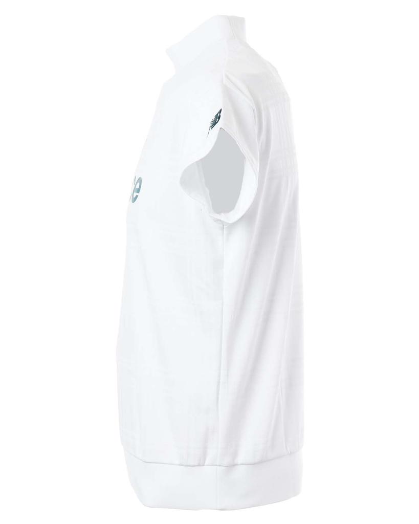 New Balance Short Sleeve Mock Neck Golf Shirt Quick 0 Women's (Moisture Wicking, Drying, Stretch) / 012-5166512 030_White [S]