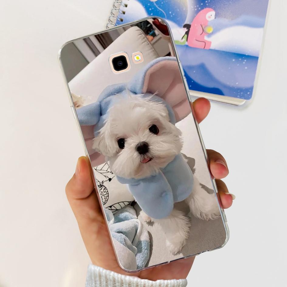 For Samsung J4 Plus Case J415 SM-J415F Silicone Cover Popular Flower Clear TPU Soft Bumper For Samsung Galaxy J4 2018 J4+ Fundas