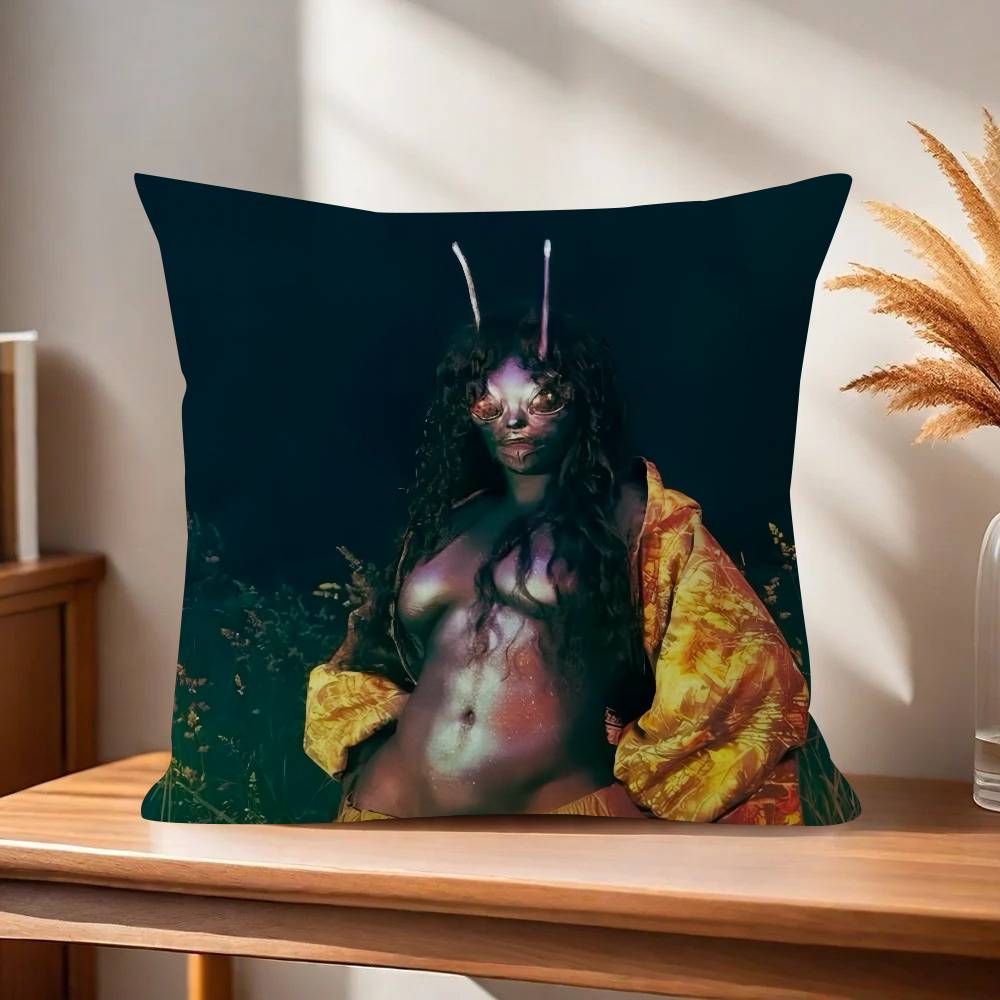 Singer SZA SOS Album Pillow Gift Home Office Decoration Pillow Bedroom Sofa Car Cushion CoverPillow Case