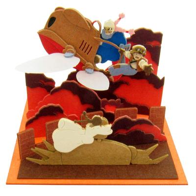 Sankei Studio Ghibli Mini Castle In the Sky Theta Rescue Paper Craft Laputa Non-Scale MP07-17