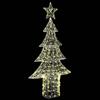 Christmas Tree with 240 Warm White LEDs 150 cm Acrylic