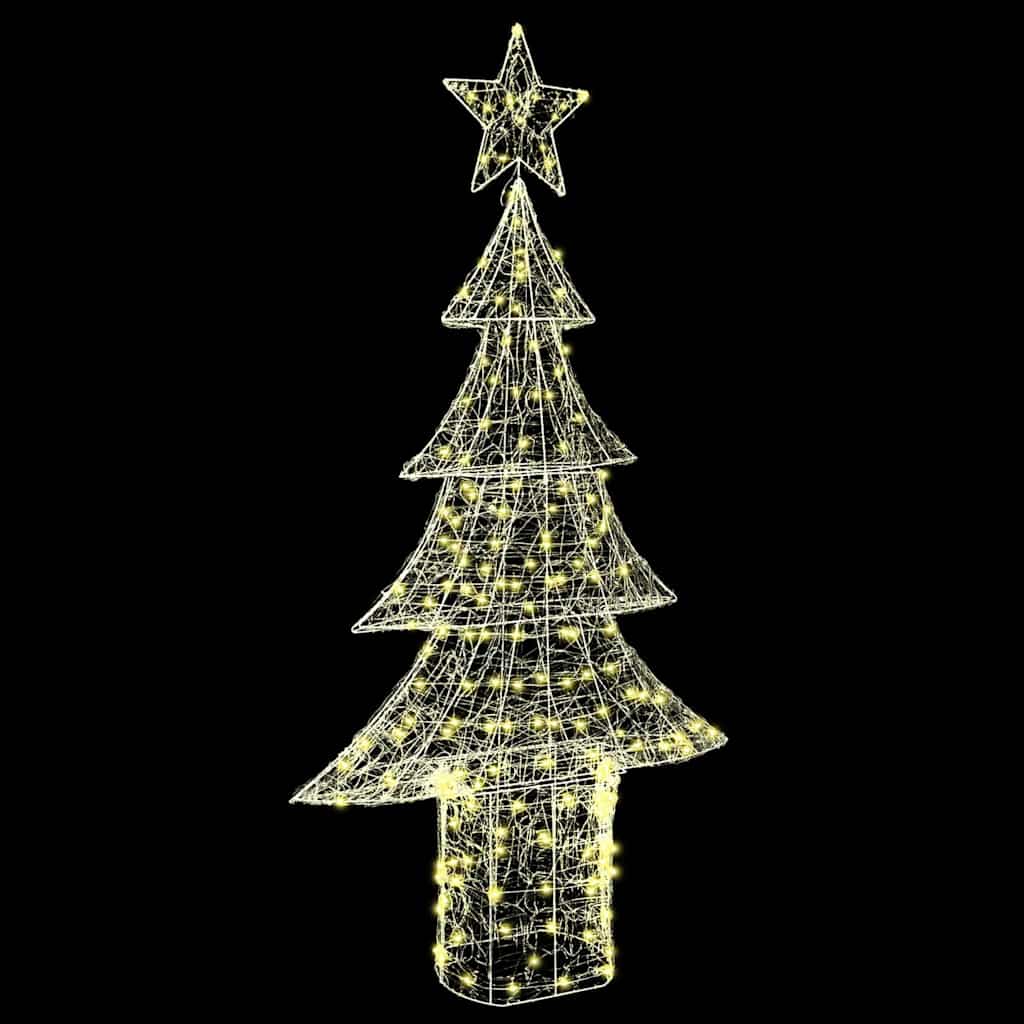 Christmas Tree with 240 Warm White LEDs 150 cm Acrylic