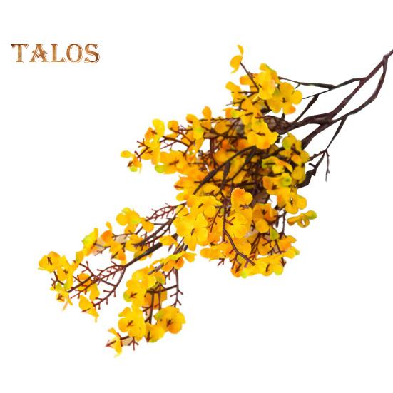 5Pcs Artificial Babysbreath 5 Fork Realistic Fake Silk Flower Wedding Party Home Office Table Centerpiece Faux Floral Branch Decoration