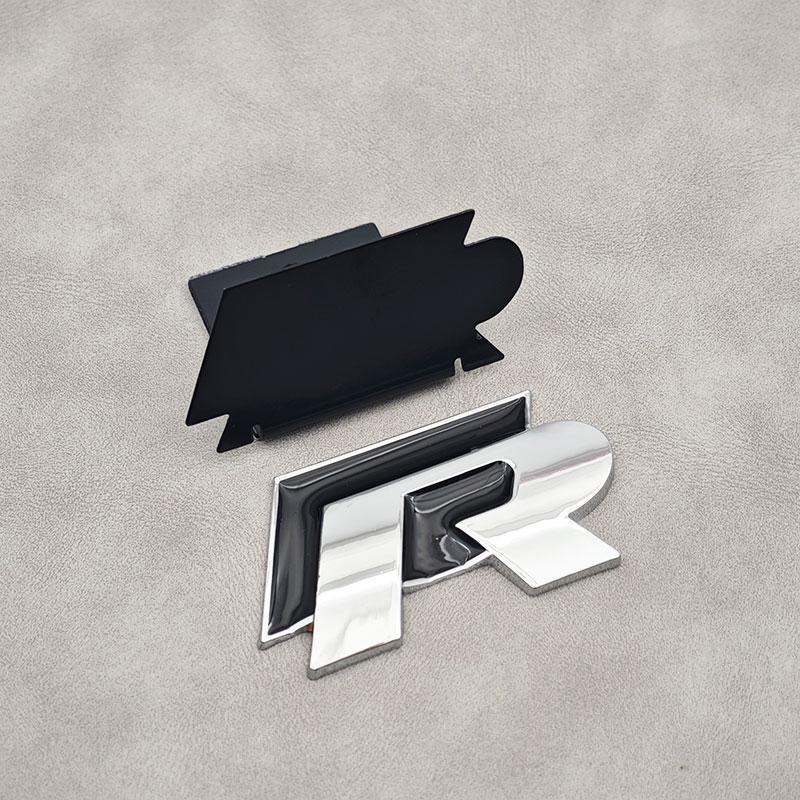 2026 New For VOLKSWAGEN VW 3D Metal Logo R Emblem Car  Front Grill Badge Rear Trunk Sticker For Volkswagen VW  Golf 4 5 6 7 Polo
