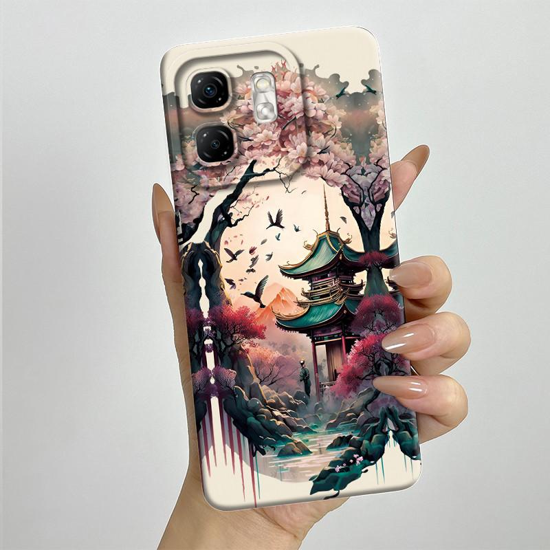 For Infinix Hot 50i Case Hot50i X6531 Soft Silicone TPU Painted Phone Coque Cartoon Printed Shockproof Protective Fundas Cover