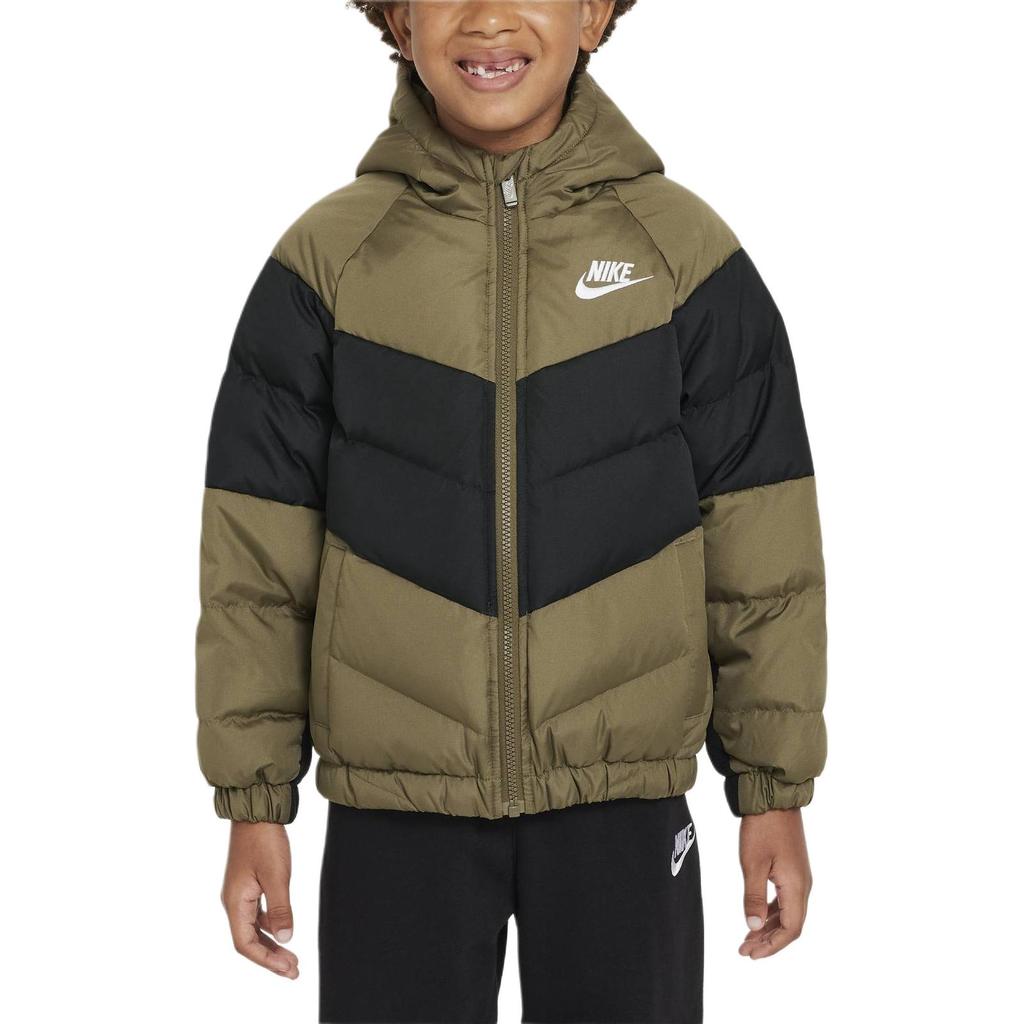 Nike Down Jacket Olive Green Children Aged 3 7 Years Old IB5826-222