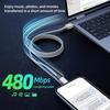Apple iPhone Tiger Pattern Braided Fast Charging Cable